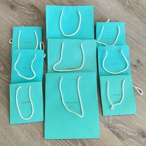 Lot of 10 authentic Tiffany & Co. bags